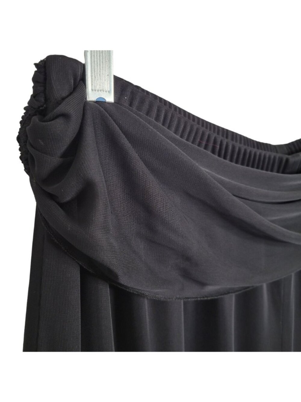 Connected Woman Size 18W 20W Pants Dressy Flowy Chiffon Palazzo Wide-Leg Black - Picture 9 of 11